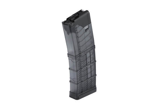 The Lancer Systems L5AWM 30 Round Translucent AR15 Magazine for 5.56 NATO and .223 remington has steel reinforced feed lips